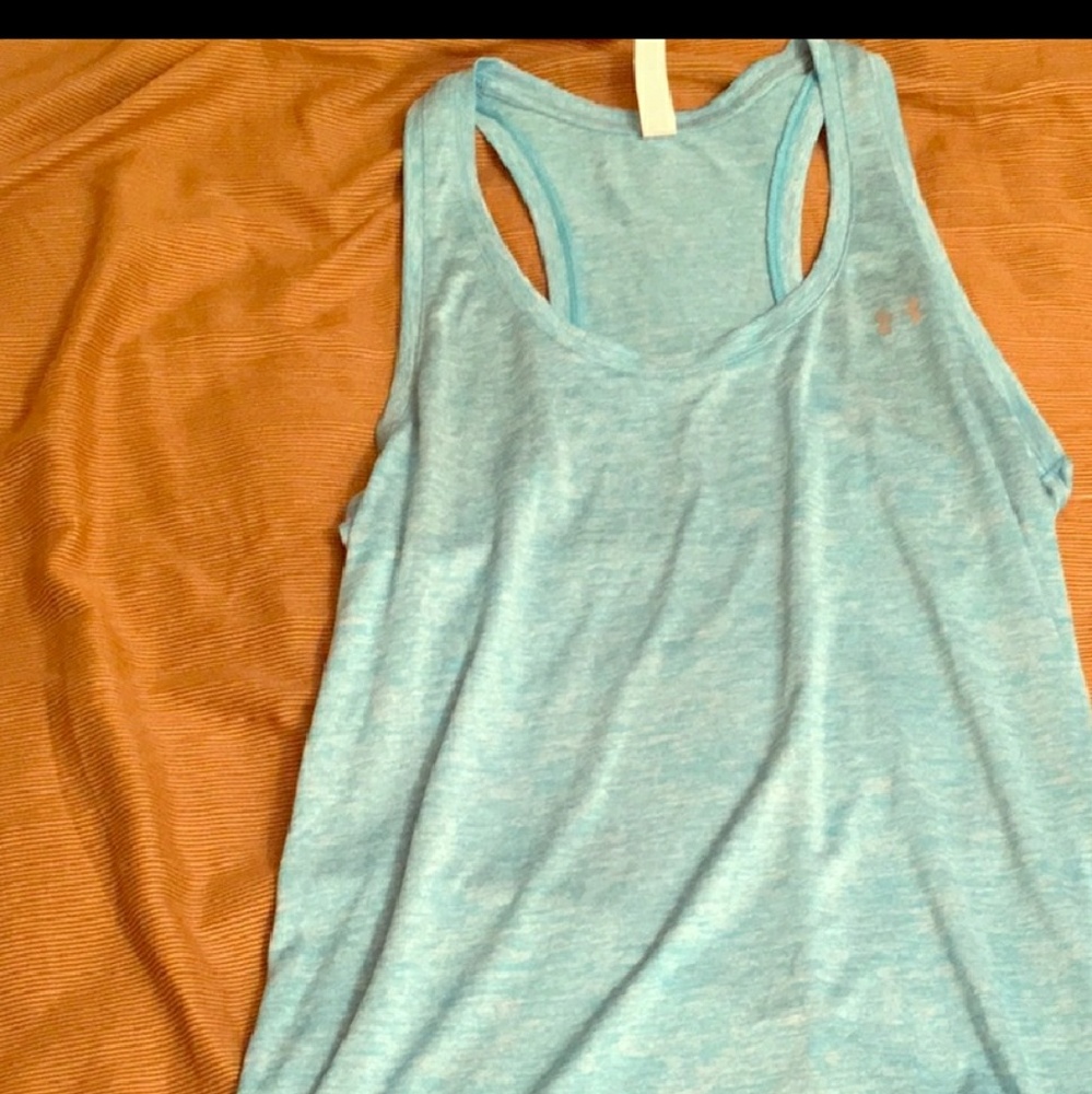 Loose Blue Under Armour Workout Tank final